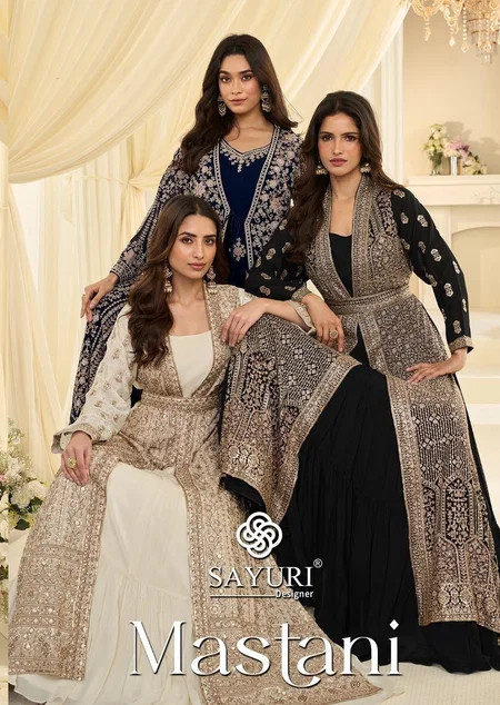 Mastani By Sayuri Chinon Silk Embroidery Wholesale Gown Suppliers In Mumbai
